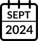 September 2024 calendar icon